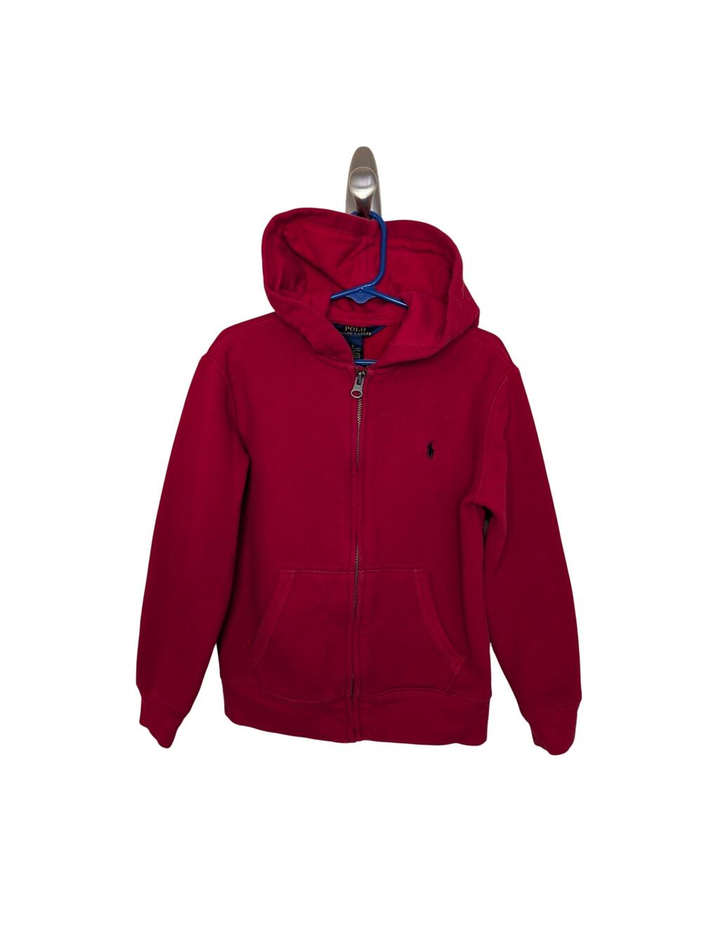 POLO Ralph Lauren Boys Jackets, Red Full Zip Hoodie, Sz 6